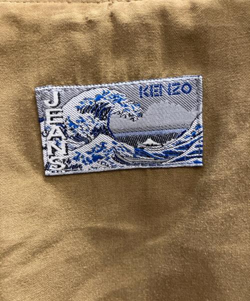 KENZO JEANS（ケンゾージーンズ）KENZO JEANS (ケンゾージーンズ) 北斎タグテーラードジャケット ブラウン サイズ:フリーの古着・服飾アイテム