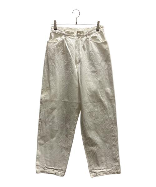 Y's for men（ワイズフォーメン）Y's for men (ワイズフォーメン) タックデニムパンツ ホワイト サイズ:Ｌの古着・服飾アイテム