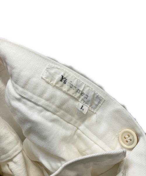 Y's for men（ワイズフォーメン）Y's for men (ワイズフォーメン) タックデニムパンツ ホワイト サイズ:Ｌの古着・服飾アイテム