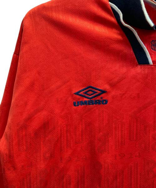 UMBRO（アンブロ）UMBRO (アンブロ) イングランド代表 90s　ゲームシャツ レッド サイズ:Мの古着・服飾アイテム