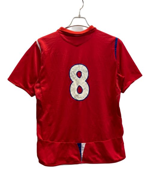 UMBRO（アンブロ）UMBRO (アンブロ) ゲームシャツ　リヨン　06/07 レッド サイズ:Ｌの古着・服飾アイテム