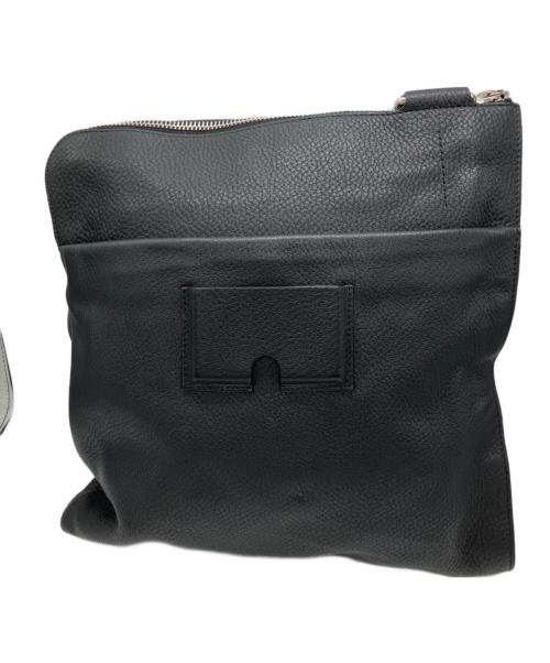 BALLY（バリー）BALLY (バリー) レザーショルダーバッグ ブラックの古着・服飾アイテム