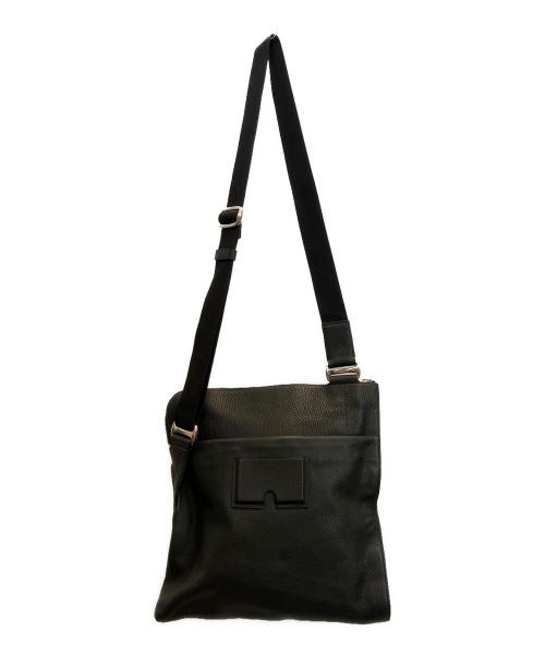 BALLY（バリー）BALLY (バリー) レザーショルダーバッグ ブラックの古着・服飾アイテム