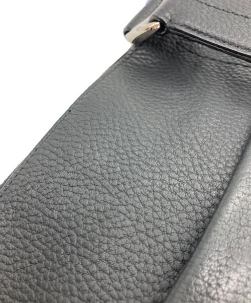 BALLY（バリー）BALLY (バリー) レザーショルダーバッグ ブラックの古着・服飾アイテム