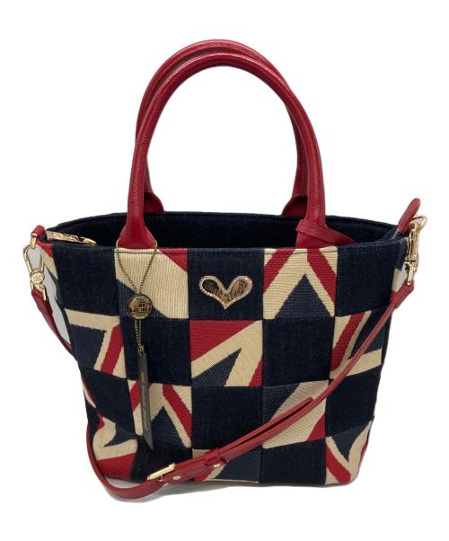 Think Bee!（シンクビー!）Think Bee! (シンクビー!) 2WAYバッグ レッド×ネイビーの古着・服飾アイテム