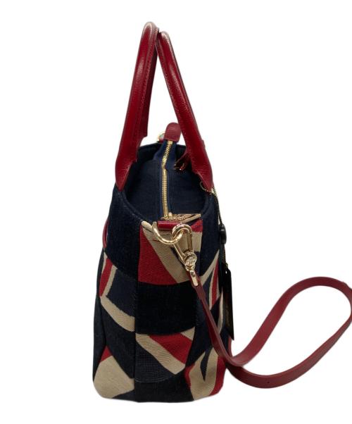 Think Bee!（シンクビー!）Think Bee! (シンクビー!) 2WAYバッグ レッド×ネイビーの古着・服飾アイテム