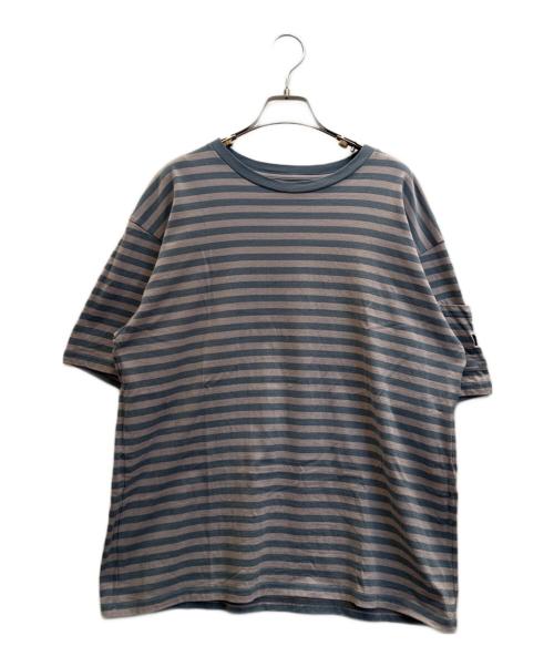 Needles（ニードルズ）Needles (ニードルズ) 半袖カットソー グレー×ブルー サイズ:Мの古着・服飾アイテム