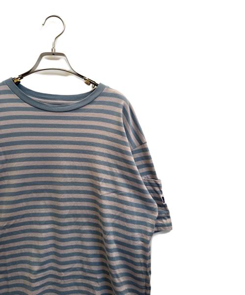 Needles（ニードルズ）Needles (ニードルズ) 半袖カットソー グレー×ブルー サイズ:Мの古着・服飾アイテム
