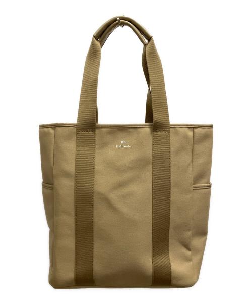 PS Paul Smith（ＰＳポールスミス）PS Paul Smith (ＰＳポールスミス) キャンバストートバッグ ベージュの古着・服飾アイテム