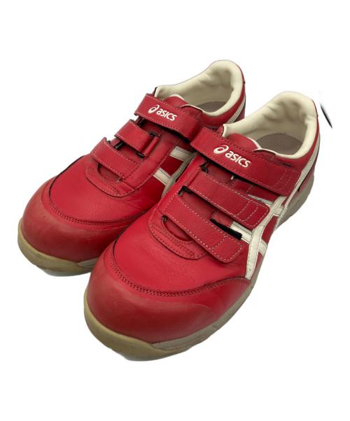 asics（アシックス）asics (アシックス) ウィンジョブセーフティシューズ レッド サイズ:	SIZE 28cmの古着・服飾アイテム