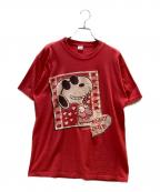 SCHULZシュルツ）の古着「半袖カットソー　シングルステッチ」｜レッド