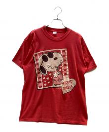 SCHULZ（シュルツ）の古着「半袖カットソー　シングルステッチ」｜レッド