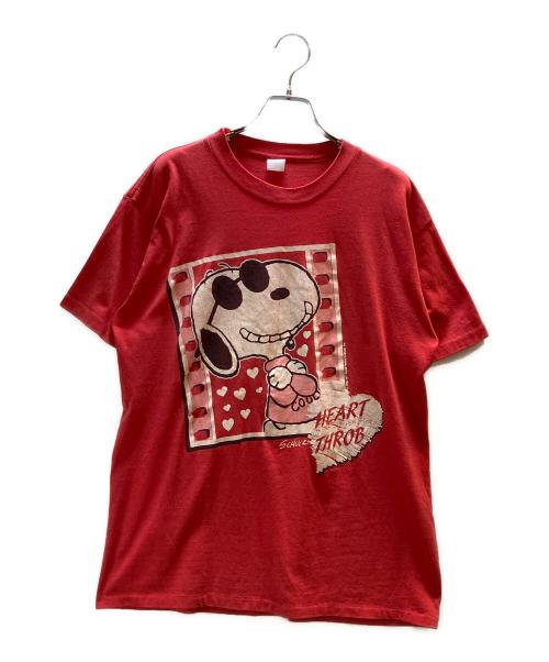 SCHULZ（シュルツ）SCHULZ (シュルツ) 半袖カットソー　シングルステッチ レッド サイズ:表記無の古着・服飾アイテム