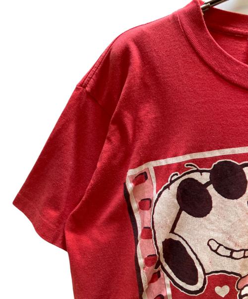 SCHULZ（シュルツ）SCHULZ (シュルツ) 半袖カットソー　シングルステッチ レッド サイズ:表記無の古着・服飾アイテム