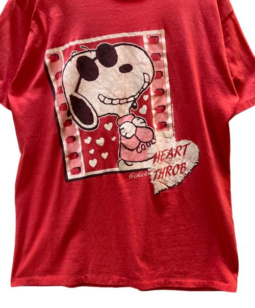 SCHULZ（シュルツ）SCHULZ (シュルツ) 半袖カットソー　シングルステッチ レッド サイズ:表記無の古着・服飾アイテム