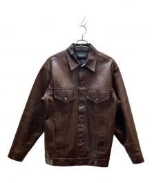 UNUSED（アンユーズド）の古着「レザージャケット」｜ブラウン