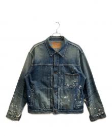 gold（ゴールド）の古着「11.5oz. DENIM PLEATED BLOUSE WW II MODEL」｜ブルー
