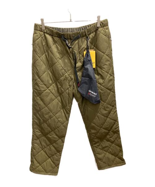 GRAMICCI（グラミチ）GRAMICCI (グラミチ) サーマルインサレーションキルテッドパンツ グリーン サイズ:XL 未使用品の古着・服飾アイテム