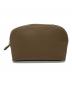 bonaventura（ボナベンチュラ）の古着「コスメティックポーチ シュリンクレザー」｜ブラウン