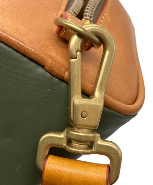 HUNTING WORLD（ハンティングワールド）HUNTING WORLD (ハンティングワールド) ポーチ ブラウン×グリーンの古着・服飾アイテム