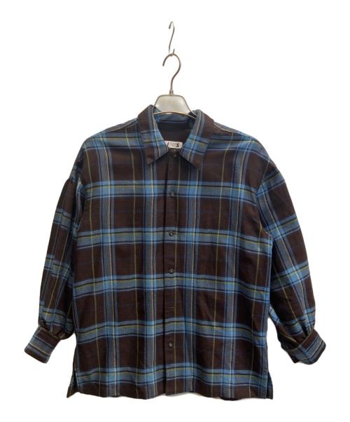 ISSEY MIYAKE（イッセイミヤケ）ISSEY MIYAKE (イッセイミヤケ) I.S ISSEY MIYAKE SPORTSシャツ ブルー サイズ:Мの古着・服飾アイテム