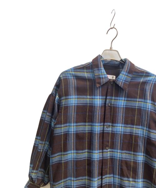 ISSEY MIYAKE（イッセイミヤケ）ISSEY MIYAKE (イッセイミヤケ) I.S ISSEY MIYAKE SPORTSシャツ ブルー サイズ:Мの古着・服飾アイテム