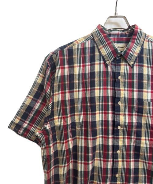 Eddie Bauer（エディーバウアー）Eddie Bauer (エディーバウアー) 半袖シャツ レッド サイズ:Мの古着・服飾アイテム