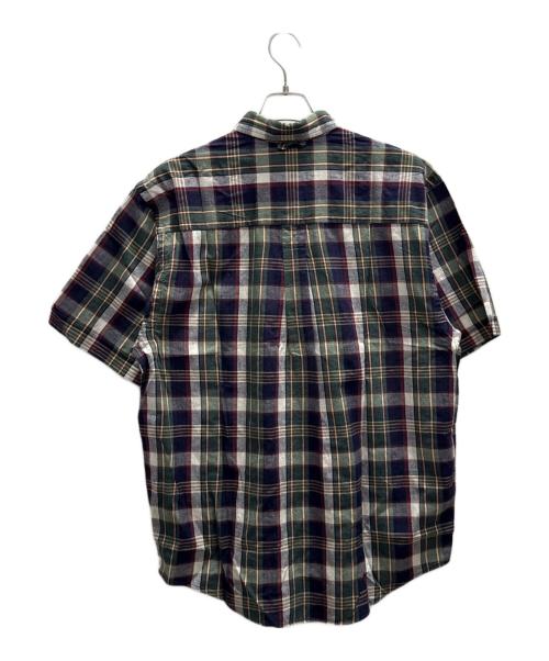 Eddie Bauer（エディーバウアー）Eddie Bauer (エディーバウアー) 半袖シャツ ネイビー サイズ:Мの古着・服飾アイテム