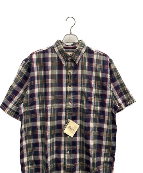 Eddie Bauer（エディーバウアー）Eddie Bauer (エディーバウアー) 半袖シャツ ネイビー サイズ:Мの古着・服飾アイテム