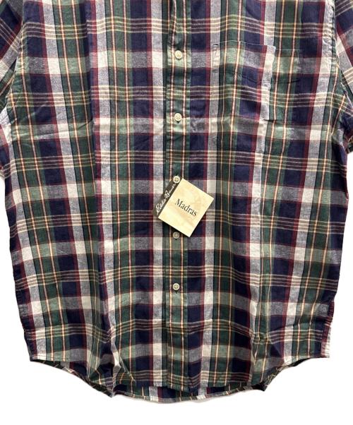 Eddie Bauer（エディーバウアー）Eddie Bauer (エディーバウアー) 半袖シャツ ネイビー サイズ:Мの古着・服飾アイテム