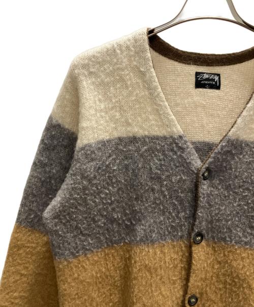 stussy（ステューシー）stussy (ステューシー) 厚手カーディガン マルチカラー サイズ:Ｌの古着・服飾アイテム