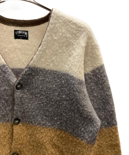 stussy（ステューシー）stussy (ステューシー) 厚手カーディガン マルチカラー サイズ:Ｌの古着・服飾アイテム
