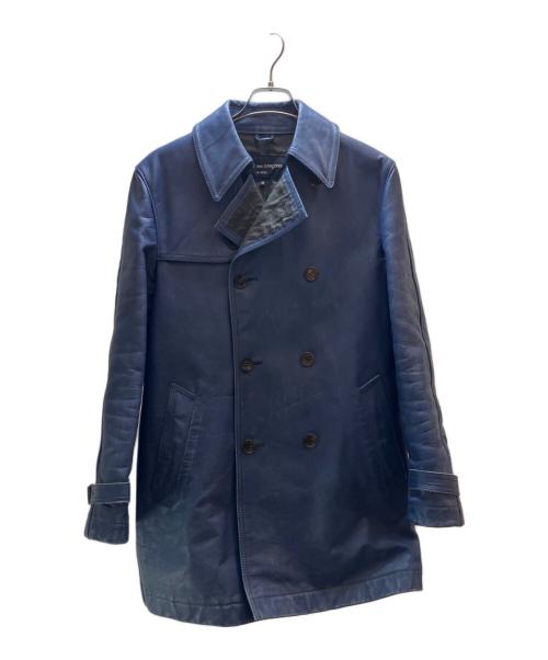COMME des GARCONS（コムデギャルソン）COMME des GARCONS (コムデギャルソン) レザーコート ブルー サイズ:Мの古着・服飾アイテム