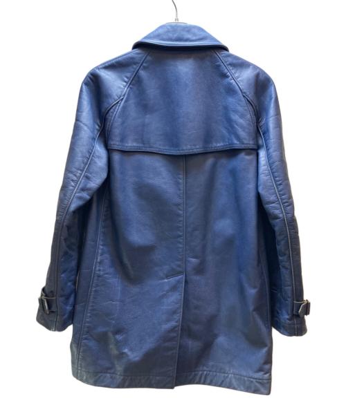 COMME des GARCONS（コムデギャルソン）COMME des GARCONS (コムデギャルソン) レザーコート ブルー サイズ:Мの古着・服飾アイテム