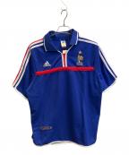 adidasアディダス）の古着「ゲームシャツ　フランス代表/EURO2000」｜ブルー