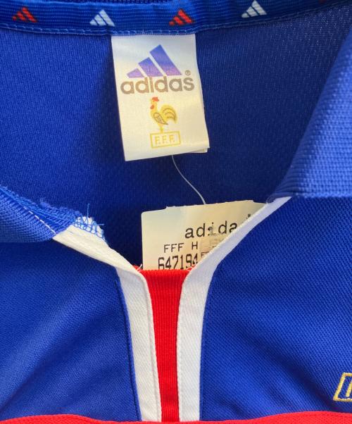 adidas（アディダス）adidas (アディダス) ゲームシャツ　フランス代表/EURO2000 ブルー サイズ:Ｌの古着・服飾アイテム