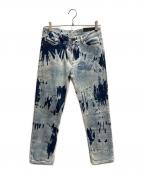 DIESEL Black Goldディーゼル ブラック ゴールド）の古着「Type 1820 Straight Cropped デニムパンツ」｜インディゴ