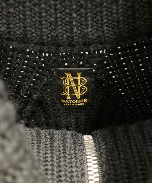 BATONER（バトナ―）BATONER (バトナ―) シグネチャー ドライバーズ ニット ブラック サイズ:2の古着・服飾アイテム