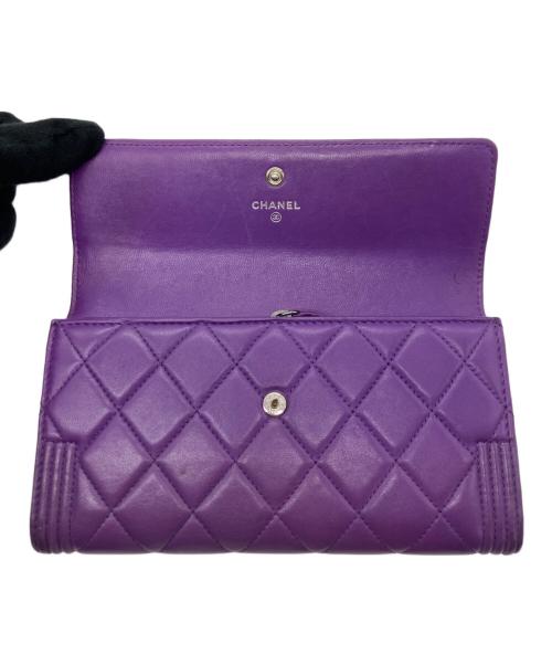 CHANEL（シャネル）CHANEL (シャネル) 長財布 パープルの古着・服飾アイテム