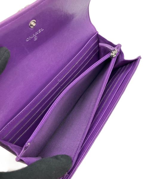 CHANEL（シャネル）CHANEL (シャネル) 長財布 パープルの古着・服飾アイテム