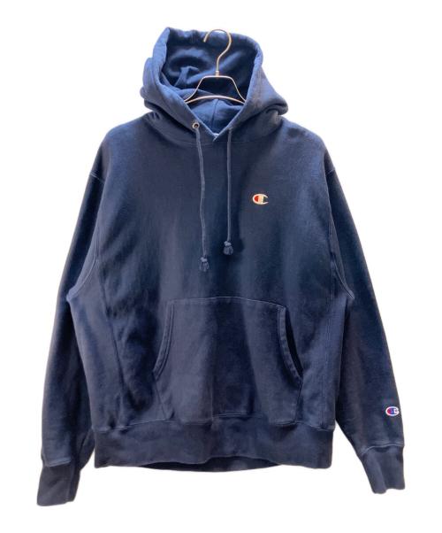 Champion REVERSE WEAVE（チャンピオン リバース ウィーブ）Champion REVERSE WEAVE (チャンピオン リバース ウィーブ) パーカー ネイビー サイズ:Ｌの古着・服飾アイテム