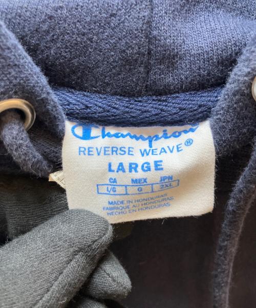 Champion REVERSE WEAVE（チャンピオン リバース ウィーブ）Champion REVERSE WEAVE (チャンピオン リバース ウィーブ) パーカー ネイビー サイズ:Ｌの古着・服飾アイテム