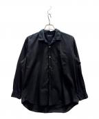 COMME des GARCONS HOMME PLUSコムデギャルソンオムプリュス）の古着「オープンカラーオーバーシャツ」｜ブラック