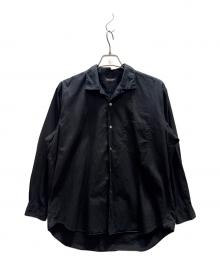 COMME des GARCONS HOMME PLUS（コムデギャルソンオムプリュス）の古着「オープンカラーオーバーシャツ」｜ブラック
