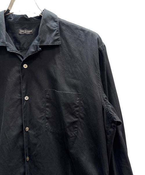 COMME des GARCONS HOMME PLUS（コムデギャルソンオムプリュス）COMME des GARCONS HOMME PLUS (コムデギャルソンオムプリュス) オープンカラーオーバーシャツ ブラック サイズ:表記無の古着・服飾アイテム
