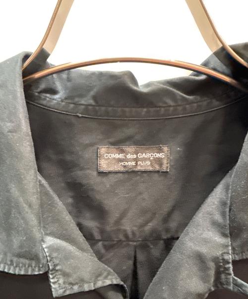 COMME des GARCONS HOMME PLUS（コムデギャルソンオムプリュス）COMME des GARCONS HOMME PLUS (コムデギャルソンオムプリュス) オープンカラーオーバーシャツ ブラック サイズ:表記無の古着・服飾アイテム