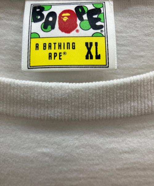BAPE BY A BATHING APE（ベイプバイアベイシングエイプ）BAPE BY A BATHING APE (ベイプバイアベイシングエイプ) Tiger RLX Tee ホワイト サイズ:XLの古着・服飾アイテム