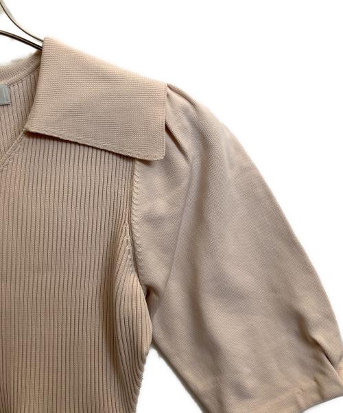 CELFORD（セルフォード）CELFORD (セルフォード) ニット ホールガーメントワンピース ピンク サイズ:SIZE 38の古着・服飾アイテム