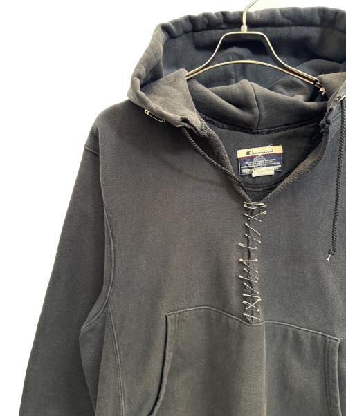 Champion REVERSE WEAVE（チャンピオン リバース ウィーブ）Champion REVERSE WEAVE (チャンピオン リバース ウィーブ) プルオーバーパーカー ブラック サイズ:不明の古着・服飾アイテム