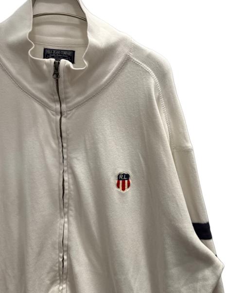 POLO JEANS（ポロジーンズ）POLO JEANS (ポロジーンズ) ジップスウェット ホワイト サイズ:XXLの古着・服飾アイテム